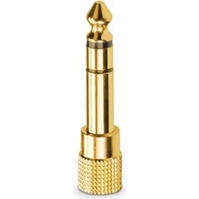 Narita Ters Jak Çevirici | 6.35MM To 3.5mm Gold Stereo Gitar ve Kulaklık Adaptörü NRT-10194