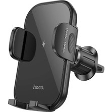 Hoco Hw4 15W Kablosuz Hızlı Şarjlı Havalandırma Uyumlu Araç Içi Telefon Tutucu