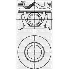 YENMAK Depomix Piston Segman 0.50 Accent Admira Crdi 03-05 / Tucson / Santafe 2.0 D3EA