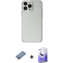 Pileli Store Pilelistore™ iPhone 13 Pro Max Kılıf Kutup Doku Koleksiyonu - Siyah Bilvis 5in1 5d Magic Hayalet Cam Ekran Koruyucu + Shine Kamera Lens Koruma Cam - Gı