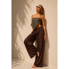 Panto Fashion Fular Detaylı Pantolon
