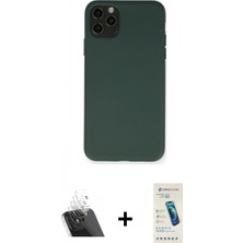 Pileli Store Pilelistore™ iPhone 11 Pro Max Kılıf Ahenk Serisi - Şeffaf Pasifik Cam Ekran Koruyucu + Kamera Lens Koruma Cam - Sf