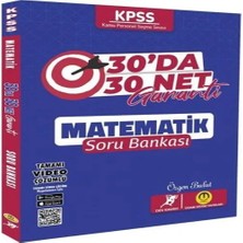 Nacario Tasarı Yayınları Kpss Matematik 30 Da 30 Net Soru Bankası