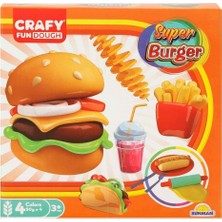 Nacario 2015 Crafy Süper Burger Oyun Hamuru Seti 200 G 12 Parça