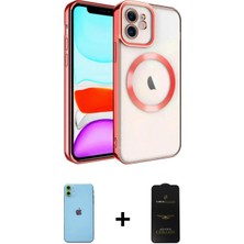 Pileli Store Pilelistore™ iPhone 11 Kılıf Nova Işık Özel Seri - Siyah 6d Antistatik Mat Seramik Hayalet Nano Ekran Koruyucu + Neon Fosforlu Kamera Lens - Yl
