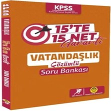 Nacario Tasarı Yayınları Kpss Vatandaşlık 15 Te 15 Net Soru Bankası