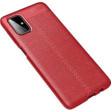 Durukar®  Samsung Galaxy M51 Kılıf Auto Focus Kapak - Kırmızı
