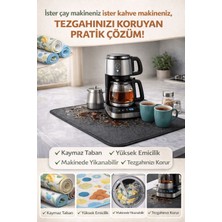 Ozcmax Çay Matı Çay Makinesi % 100 Mikrofiber Altlığı Su Emici Tezgah Koruyuccu Kurulama Matı