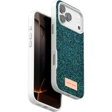 Cosmotex Onegif  Iphone 17 Pro Max Bright Simli Kapak - Koyu Yeşil