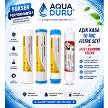 Açık Kasa Su Arıtma Filtresi Ön 3 Takım ve Post Carbon Tatlandırıcı