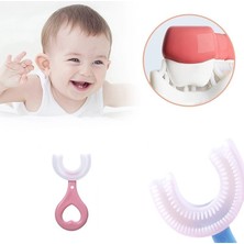 Kaufhier Silikon Çocuk Diş Fırçası Tartar Temizleyici (212 Yaş)  Pembe