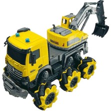 Nacario YJ-075-4 1:14 Uzaktan Kumandalı Full Fonksiyon 2.4g Kamyon Kazıcı -Vardem