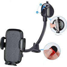 Hereveoyuncak Ayarlanabilir Vakum Kilitli Cam ve Torpidoya Takılabilen Telefon Tutuucu