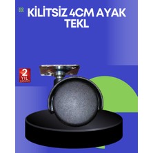 Kaufhier Sehpa ve Ekipmanlar Için 4 cm Kilitsiz Ayak Tekli