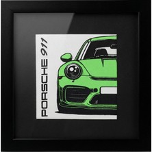 Porsche 911 Gt3 Rs Dokuma Etiket Tablo