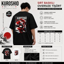 Tişört Kodu Kuroshıo Sırt Baskılı Oversize Unisex Tişört