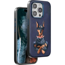 Durukar®  iPhone 15 Pro Max Perma Desenli Kapak - Lacivert