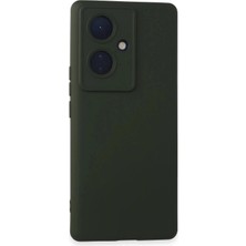 Durukar®  Vivo V29 Lite Kılıf Nano Içi Kadife Silikon - Koyu Yeşil
