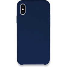Durukar®  iPhone Xs Max Kılıf Lansman Legant Silikon - Lacivert
