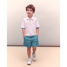 Gagarikids Polo Yaka T-Shirt Modal Kumaş Şortlu Takım