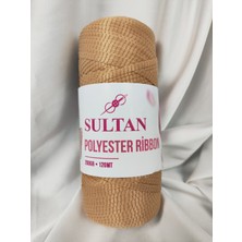 Sultan Bej Polyester Ribbon El Örgü Ipi 200GR. (1 Adet) - Renk: 631
