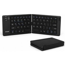 Xkin Xkın XK-KB07 Katlanabilir Bluetooth Klavye Kablosuz Şarjlı Telefon Tablet Uyumlu Mini Klavye Siyah