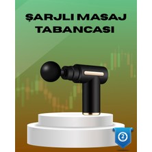 Kaufhier 6 Kademeli Kas Masaj Tabancası 4 Başlıklı Güçlü Sessiz Sporcu Masaj Cihazı Şarjlı