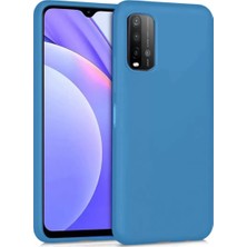 Kaufhier Redmi 9t Kılıf Nano Içi Kadife Silikon  Mavi