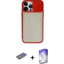Pileli Store Pilelistore™ iPhone 13 Pro Max Kılıf Vadi Çizgi - Siyah Bilvis 5in1 3D Magic Cam Ekran Koruyucu + Renkli Kamera Lens Koruma Cam - Tu