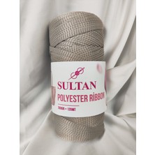 Sultan Taş Gri Polyester Ribbon El Örgü Ipi 200GR. (1 Adet) - Renk: 649
