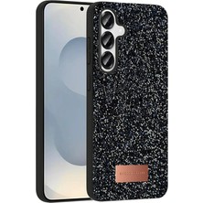Durukar®  Samsung Galaxy S25 Bright Simli Kapak - Siyah