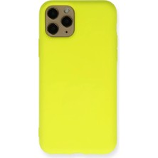 Kaufhier 11 Pro Kılıf Nano Içi Kadife Silikon  Sarı