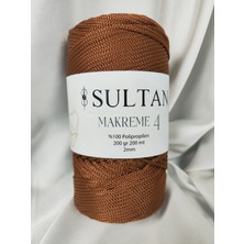 Sultan Kahve Makrome 4 El Örgü Ipi (1 Adet) - Renk: 200