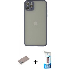 Pileli Store Pilelistore™ iPhone 12 Pro Max Kılıf Ahenk Çizgi Serisi - Siyah 5d Eko Cam Ekran Koruyucu + Shine Kamera Lens Koruma Cam - Sabe