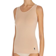 U.S. Polo Assn. Kadın 66005 Ten Renk Kalın Askılı Kadın Atlet