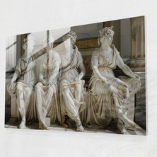Popcas Modern Sanat Temalı Dekoratif Cam Tablo