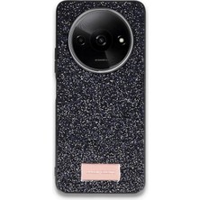 Durukar®   Redmi A3 4g Bright Simli Kapak - Siyah