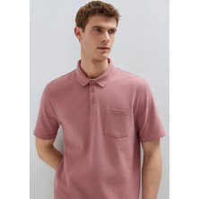 Mavi Cepli Pembe Polo Tişört 0613465-70948
