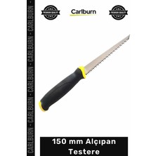Carlburn #testere Profesyonel Çift Taraflı Isıl Işlem Çelik Bıçaklı Ergonomik Sert 150 mm Alçıpan Testere