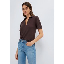 Mavi Keten Kahverengi  Polo Tişört 1614309-70240