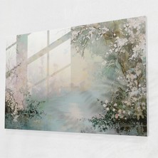 Popcas Rokoko Tarzında Modern Sanat Cam Tablosu