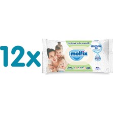 Molfix Izotonik Sulu Ferah Islak Mendil 12X60 Adet (4 Adet)