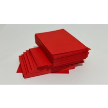 Orbak Kağıtçılık Kırmızı Boş Kelime Kartları Etiket 5X8CM 1000 Adet Boş Kart Boş Kartvizit