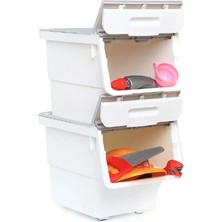 Motek Çok Amaçlı Tekerlekli Organizer 12 Lt Tek Modül (3 Adet)