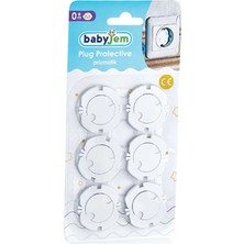 Babyjem Bebek Güvenlik Prizmatik Beyaz 6 Adet (3 Adet)