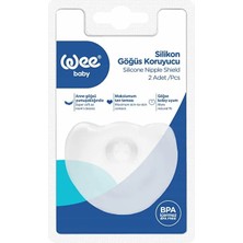 Wee Baby Silikon Göğüs Koruyucu 2'li Paket (3 Adet)