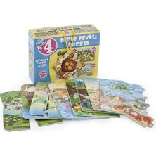 DIYTOY Dıy Toy Hayvanlar Süper Renkli Puzzle 4ü 1 Kutuda (4 Adet)