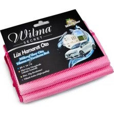 Wilma Pembe Hamarat Mikrofiber Cam Bezi (3 Adet)