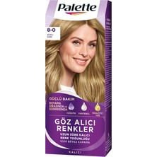 Palette Göz Alıcı Renkler 8-0 Koyu Sarı Saç Boyası 110 ml 5 Adet
