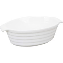 Touch Me Porselen Oval Sunum Tabak 14 x 9 cm 2 Adet